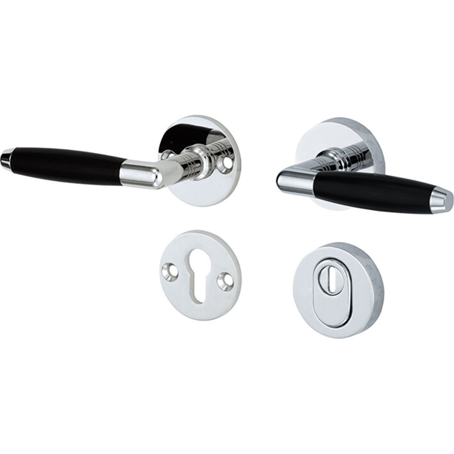 Veiligheidsbeslag Ton glanzend chroom SKG*** kruk/kruk DIN links