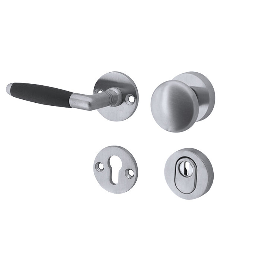 Veiligheidsbeslag Ton mat chroom SKG*** knop/kruk DIN links