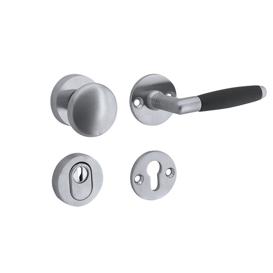 Veiligheidsbeslag Ton mat chroom SKG*** knop/kruk DIN rechts