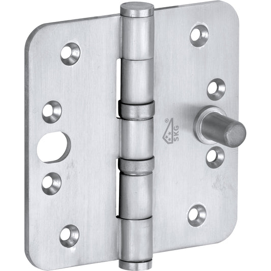 Veiligheidsscharnier mat chroom 89 × 89 mm knop vlak