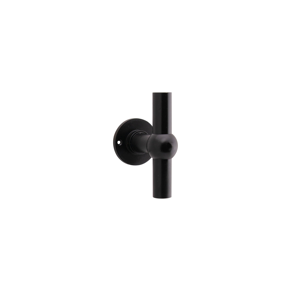Voordeurknop ø60 mm Chemin de Fer mat zwart