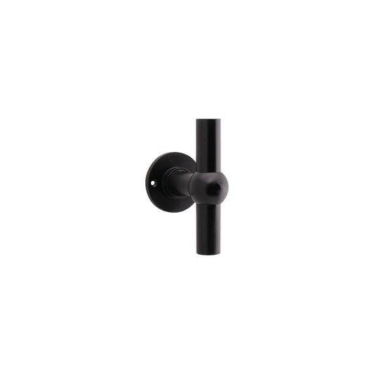 Voordeurknop ø60 mm Chemin de Fer mat zwart