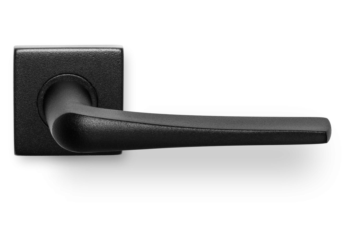 AVJD Deurklinken op vierkant rozet - zwart