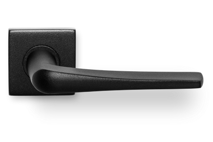 AVJD Deurklinken op vierkant rozet - zwart