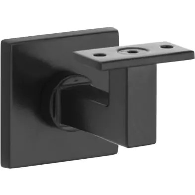 Mi Satori Leuninghouder met vlak of hol zadel op vierkant rozet - zwart